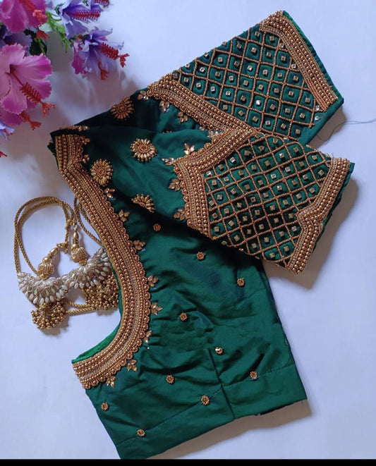 I Love Designer Blouse For You Semi Stiched Free size