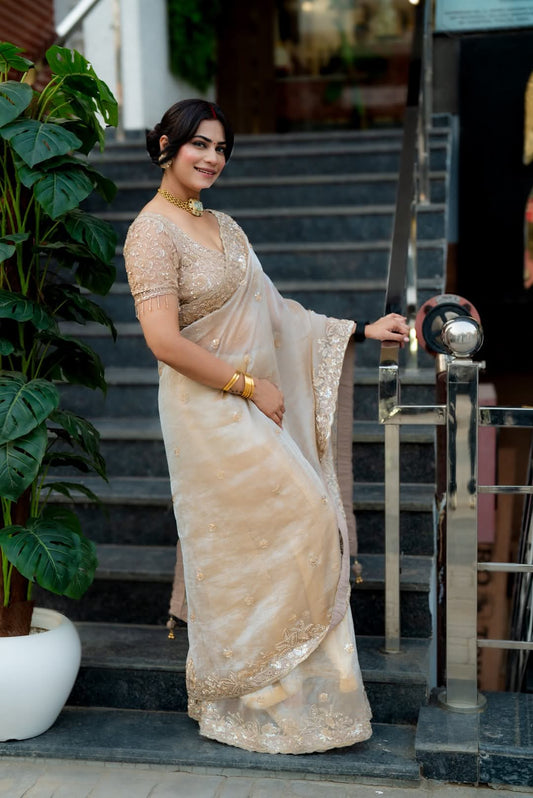 Awesome Kritika Newly Launch Saree With Work