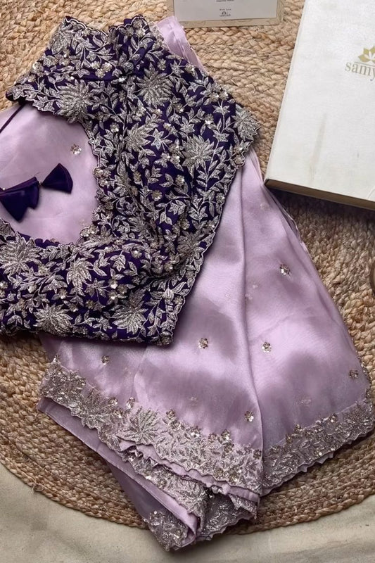 Deewali Offer Samayak Saree With Blouse Free Size