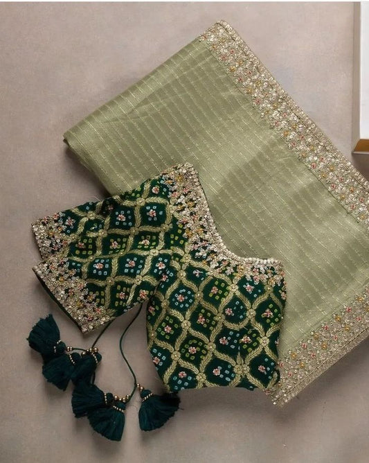 Greenora Super Soft Flower Saree